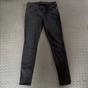 7 for all mankind charcoal skinny jeans